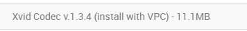 Xvid Codec v1.3.4